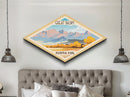 Great Basin National Park Travel Poster Art Canvas Texture Print, Travel Decor Art, Midcentury Modern Retro Decor Nevada Travel Art
