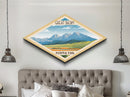 Great Basin National Park Diamond Formed Travel Print Art Canvas Art Print, Canvas Wall Art, Travel Gift, Nevada Travel Art