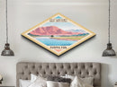 Great Sand Dunes National Park Diamond Shaped Travel Poster Art Canvas Art Print, Canvas Wall Art, Travel Gift, Colorado Travel Art
