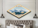 Great Sand Dunes National Park Diamond Shaped Travel Print Art Canvas Art Print, Canvas Wall Art, Travel Gift, Colorado Travel Art