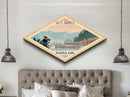 Hot Spring National Park Diamond Formed Travel Print Art Canvas Art Print, Canvas Wall Art, Travel Present, Arkansas Travel Art