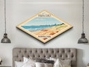 Indiana Dunes National Park Travel Poster Art Wall Art Texture Print, Travel Decor Art, Midcentury Modern Retro Decor Indiana Travel Art