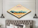 Kobuk Valley National Park Diamond Shaped Travel Poster Art Canvas Art Print, Canvas Wall Art, Travel Gift, Alaska Travel Art