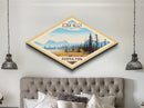 Kobuk Valley National Park Diamond Formed Travel Poster Art Canvas Art Print, Canvas Wall Art, Travel Gift, Alaska Travel Art