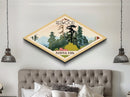 Redwood National Park Travel Poster Art Canvas Texture Print, Travel Decor Art, Midcentury Modern Retro Decor California Travel Art