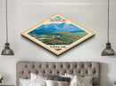 Shenandoah National Park Diamond Shaped Travel Poster Art Canvas Art Print, Canvas Wall Art, Travel Gift, Virginia Travel Art