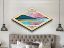 Retro Yellowstone National Park Travel Poster Art Canvas Texture Print, Travel Decor Art, Midcentury Modern Decor Montana Travel Art