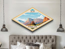 Retro Zion National Park Adventure Poster Art Wall Art Texture Print, Travel Decor Art, Midcentury Modern Decor Utah Travel Art