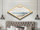 Biscayne National Park Diamond Shaped Travel Print Canvas Art Print, Canvas Wall Art, Travel Gift, Florida Landscape