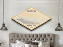 Shenandoah National Park Diamond Shaped Travel Poster Canvas Art Print, Canvas Wall Art, Travel Gift, Virginia Landscape
