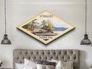 Voyageurs National Park Travel Poster Canvas Texture Print, Travel Decor, Midcentury Modern Retro Decor Minnesota Landscape