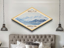 Retro Wrangell-St. Elias National Park Travel Poster Canvas Texture Print, Travel Decor, Midcentury Modern Decor Alaska Landscape