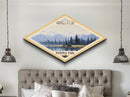 Wrangell-St. Elias National Park Travel Poster Canvas Texture Print, Travel Decor, Midcentury Modern Retro Decor Alaska Landscape