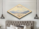 Retro Wrangell-St. Elias National Park Travel Poster Wall Art Texture Print, Travel Decor, Midcentury Modern Decor Alaska Landscape