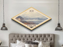 Zion National Park Travel Poster Canvas Texture Print, Travel Decor, Midcentury Modern Retro Decor Utah Landscape