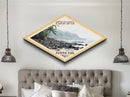 American Samoa National Park Diamond Shaped Travel Print Canvas Art Print, Canvas Wall Art, Travel Present, American Samoa Landscape