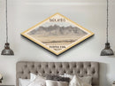 Badlands National Park Travel Poster Canvas Texture Print, Travel Decor, Midcentury Modern Retro Decor South Dakota Landscape