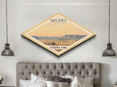 Retro Badlands National Park Travel Poster Canvas Texture Print, Travel Decor, Midcentury Modern Decor South Dakota Landscape