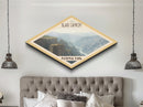 Black Canyon of the Gunnison Diamond-Shaped Adventure Poster Canvas Art Print, Canvas Wall Art, Travel Gift, Colorado Landscape