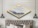 Black Canyon of the Gunnison Diamond Shaped Travel Poster Canvas Art Print, Canvas Wall Art, Travel Gift, Colorado Landscape
