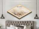 Bryce Canyon National Park Diamond Shaped Travel Poster Canvas Art Print, Canvas Wall Art, Travel Gift, Utah Landscape