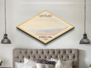 Canyonlands National Park Diamond Formed Travel Poster Canvas Art Print, Canvas Wall Art, Travel Present, Utah Landscape