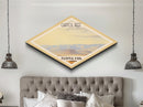 Capitol Reef National Park Travel Poster Canvas Texture Print, Travel Decor, Midcentury Modern Retro Decor Utah Landscape