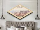 Capitol Reef National Park Diamond-Shaped Travel Poster Canvas Artwork Print, Canvas Wall Art, Travel Gift, Utah Landscape