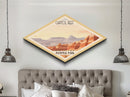 Retro Capitol Reef National Park Adventure Poster Wall Art Texture Print, Travel Decor, Midcentury Modern Decor Utah Landscape