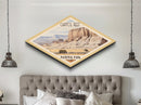 Capitol Reef National Park Diamond Shaped Travel Poster Wall Art Art Print, Canvas Wall Art, Travel Gift, Utah Landscape