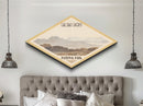 Retro Carlsbad Caverns National Park Adventure Poster Wall Art Texture Print, Travel Decor, Midcentury Modern Decor California Landscape