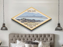 Retro Channel Islands National Park Travel Poster Canvas Texture Print, Travel Decor, Midcentury Modern Decor California Landscape