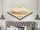 Death Valley National Park Travel Poster Canvas Texture Print, Travel Decor, Midcentury Modern Retro Decor California Landscape