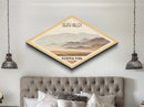 Retro Death Valley National Park Travel Poster Canvas Texture Print, Travel Decor, Midcentury Modern Decor California Landscape