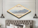 Death Valley National Park Diamond-Formed Travel Poster Canvas Art Print, Canvas Wall Art, Travel Gift, California Landscape