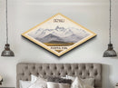 Retro Denali National Park Travel Poster Canvas Texture Print, Travel Decor, Midcentury Modern Decor Alaska Landscape