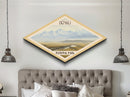 Denali National Park Travel Poster Canvas Texture Print, Travel Decor, Midcentury Modern Retro Decor Alaska Landscape