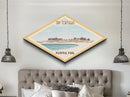 Dry Tortugas National Park Travel Poster Canvas Texture Print, Travel Decor, Midcentury Modern Retro Decor Florida Landscape