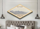 Gates of the Arctic National Park Diamond Shaped Travel Poster Canvas Art Print, Canvas Wall Art, Travel Gift, Alaska Landscape