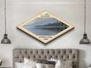 Glacier Bay National Park Travel Poster Canvas Texture Print, Travel Decor, Midcentury Modern Retro Decor Alaska Landscape