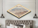 Retro Grand Canyon National Park Travel Poster Canvas Texture Print, Travel Decor, Midcentury Modern Decor Arizona Landscape