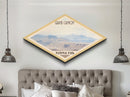 Grand Canyon National Park Diamond Shaped Travel Poster Canvas Art Print, Canvas Wall Art, Travel Gift, Arizona Landscape