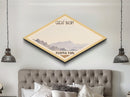 Great Basin National Park Diamond Shaped Travel Poster Canvas Art Print, Canvas Wall Art, Travel Gift, Nevada Landscape