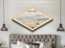 Great Basin National Park Travel Poster Canvas Texture Print, Travel Decor, Midcentury Modern Retro Decor Nevada Landscape
