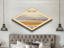 Retro Great Basin National Park Travel Poster Canvas Texture Print, Travel Decor, Midcentury Modern Decor Nevada Landscape