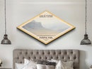 Retro Guadalupe Mountains National Park Travel Poster Canvas Texture Print, Travel Decor, Midcentury Modern Decor Texas Landscape