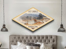 Retro Hot Spring National Park Travel Poster Canvas Texture Print, Travel Decor, Midcentury Modern Decor Arkansas Landscape