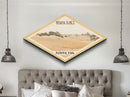 Indiana Dunes National Park Travel Poster Canvas Texture Print, Travel Decor, Midcentury Modern Retro Decor Indiana Landscape