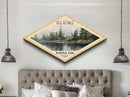 Retro Isle Royale National Park Travel Poster Canvas Texture Print, Travel Decor, Midcentury Modern Decor Michigan Landscape