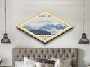 Retro Kenai Fjords National Park Adventure Poster Wall Artwork Texture Print, Travel Decor, Midcentury Modern Decor Alaska Landscape